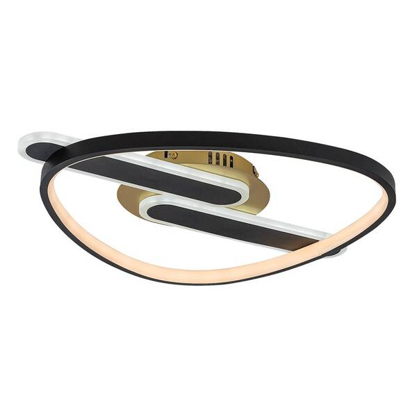 LED stropné svietidlo Rabalux Brantiel 71467 čierne/zlaté

