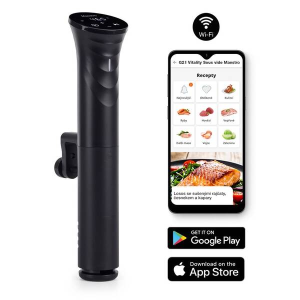 Varič Sous-vide G21 Maestro, Wi-Fi, 1200 W čierny

