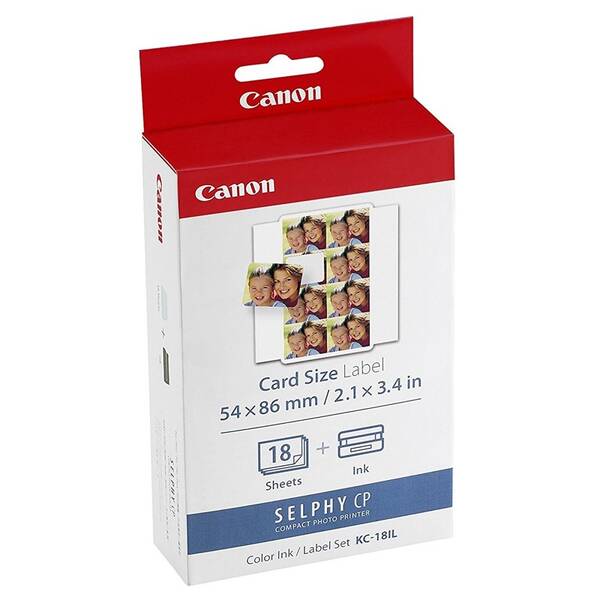 Fotopapier Canon KC-18IL, 8 x (22x17,3 mm), 18 ks + atrament pre Selphy 

