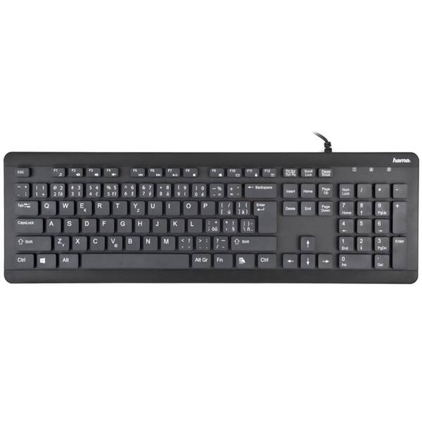 Klávesnica Hama KC-600, CZ/SK čierna

