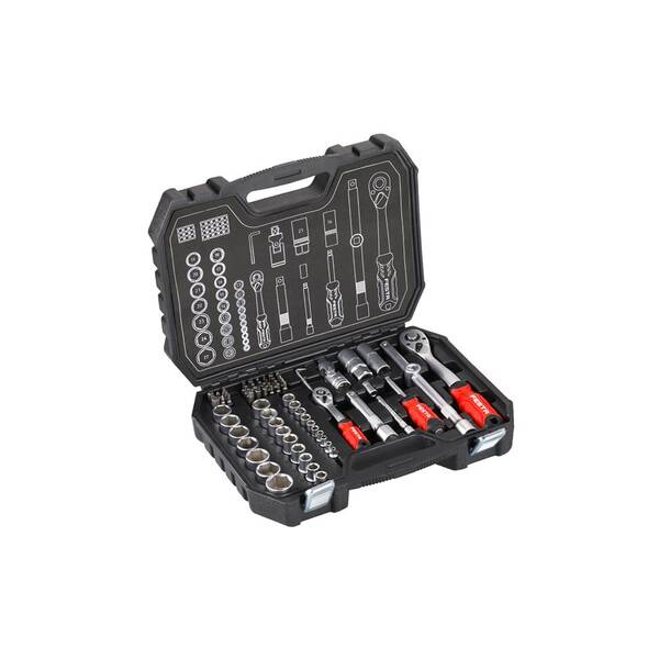 Sada gola kľúčov Festa 1/4"- 1/2" CrV (73 ks) 

