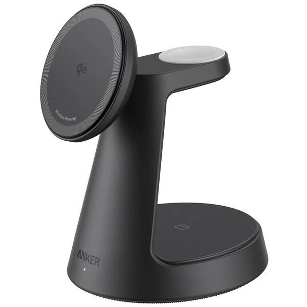 Bezdrôtová nabíjačka Anker MagGo 3v1 Dock Stand 15W čierna

