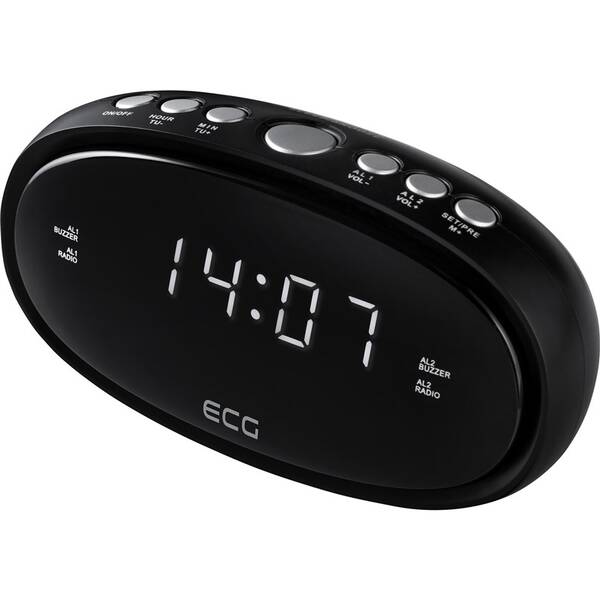 Rádiobudík ECG RB 010 čierny

