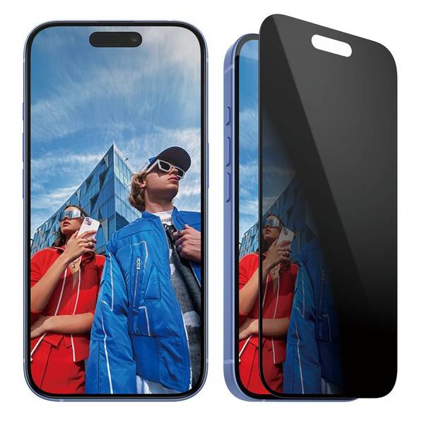 Tvrdené sklo PanzerGlass Privacy na Apple Iphone 16/15 s inštalačným rámčekom 

