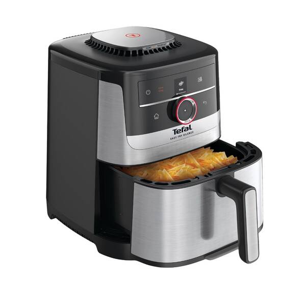 Fritéza teplovzdušná Tefal Easy Fry Smart&Silence EY572DE1, 5 l čierna/nerez

