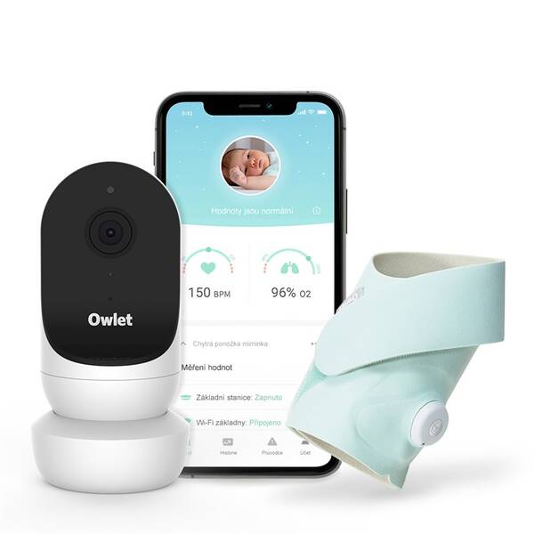 Súprava kamery a inteligentné ponožky Owlet Smart Sock 3 & Cam 2 Bundle - Mint 

