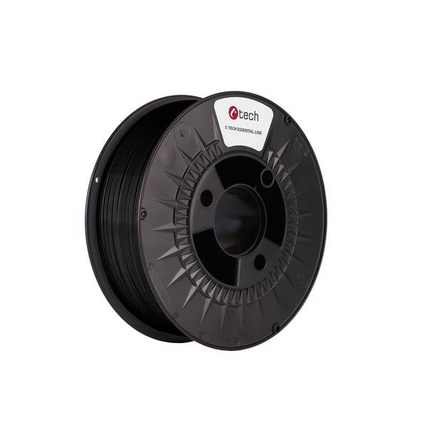 Tlačová struna (filament) C-Tech ESSENTIAL LINE, PLA, 1,75mm, 1kg čierny

