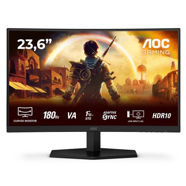 Herný monitor AOC C24G42E čierny

