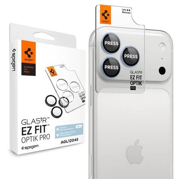 Tvrdené sklo Spigen tR EZ Fit Optik Pro na Apple iPhone 18 Pro Max/18 Pro (2 ks) modré

