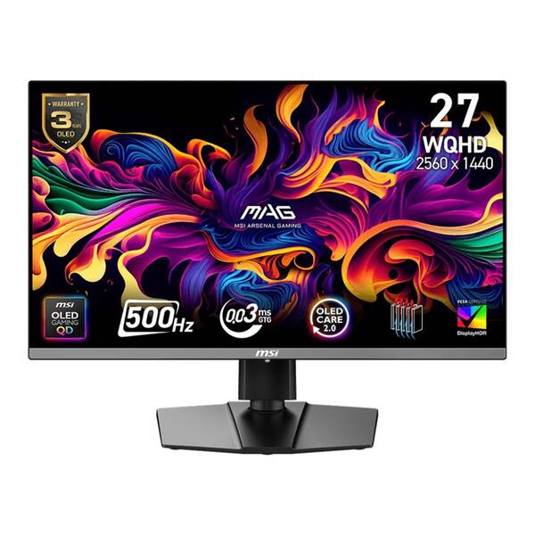 Herný monitor MSI MAG 272QP QD-OLED X50 čierny

