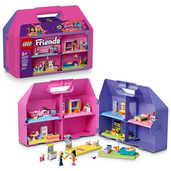 Stavebnica LEGO® Friends 42697 Kreatívny kufrík s domčekom pre bábiky 


