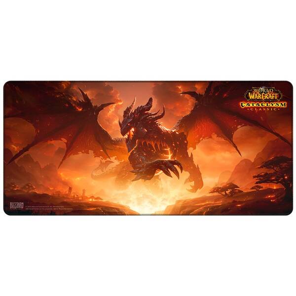 Podložka pod klávesnicu a myš FSH World of WarCraft Classic: Cataclysm Deathwing, XL červená

