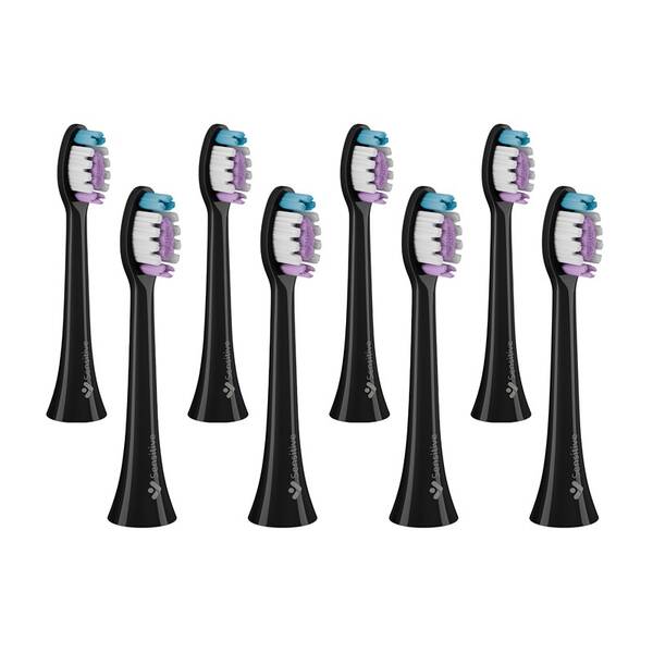 Náhradné hlavice TrueLife SonicBrush Clean-series heads Sensitive black 8 pack čierna

