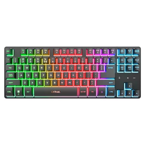 Klávesnica Trust GXT 831 Thado TKL, US layout čierna

