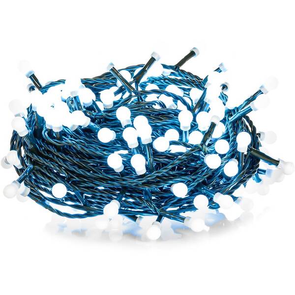 Vianočné osvetlenie RETLUX RXL 264, reťaz guličky, 8 funkcií, 100 LED, 10 m, studená biela 

