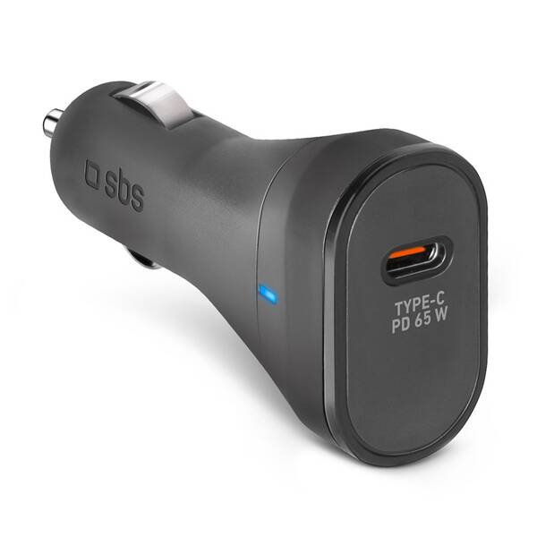 Adaptér do auta SBS USB-C, PD, 65 W čierna

