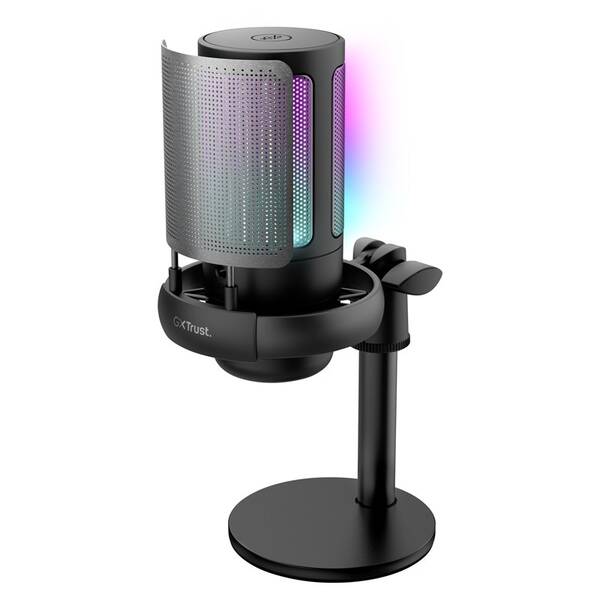 Mikrofón Trust GXT238 Auron, USB-C, RGB čierny

