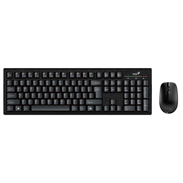Klávesnica s myšou Genius KM-8101, bezdrôtový set 2,4 GHz, copilot, USB, CZ+SK layout čierny

