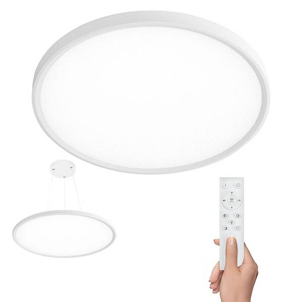 LED stropné svietidlo Solight Estela 50W, 5400lm, 60cm, závesné aj stropné biele

