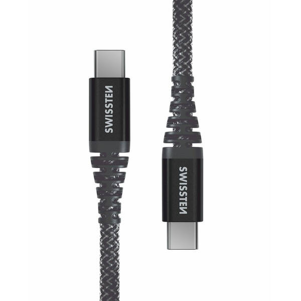 Kábel Swissten ARAMID REINFORCED USB-C/Lightning, 1,5 m 

