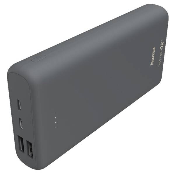 Powerbank Hama Supreme 24HD, 24 000 mAh sivá

