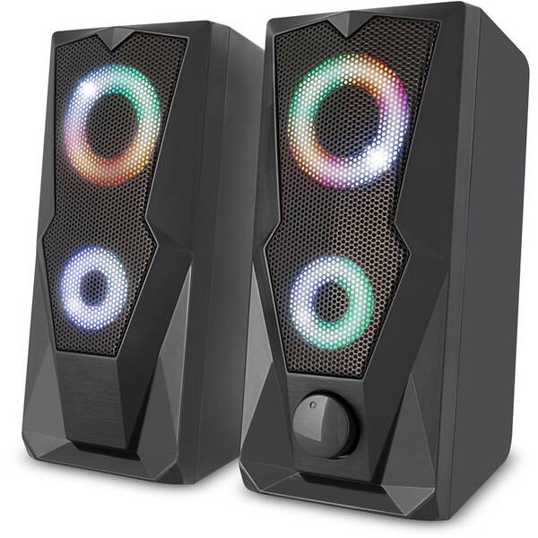 Reproduktory YENKEE YSP 2003RGB USB 2.0 čierne

