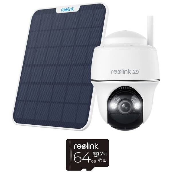 IP kamera Reolink Argus B440 + solárny panel + karta 64GB biela

