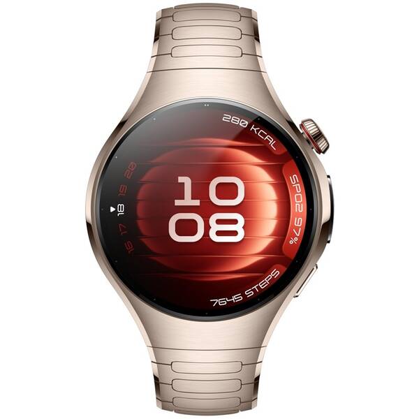 Inteligentné hodinky Huawei Watch 5 42 mm LTE - Gold + Titanium Strap zlaté

