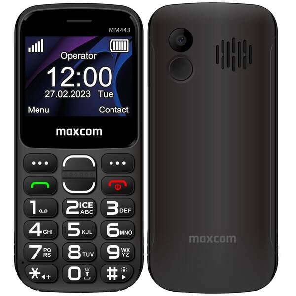 Mobilný telefón MaxCom Comfort MM443 čierny

