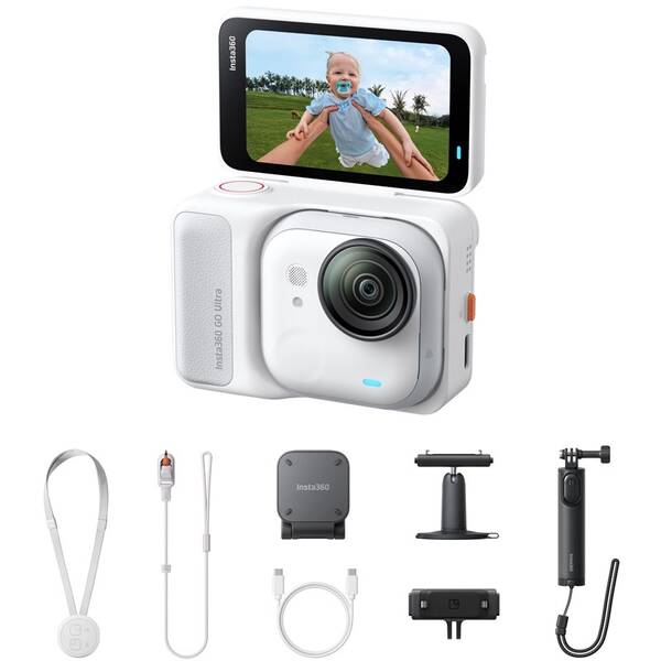Outdoorová kamera Insta360 GO Ultra Creator Bundle biela

