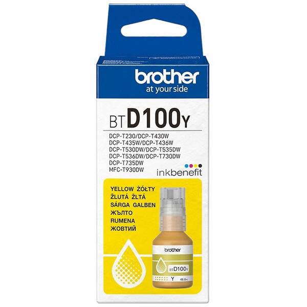 Cartridge Brother BTD100Y, 5000 stran žltá

