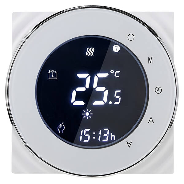 Termostat iQtech SmartLife GCLW-W, WiFi termostat pre bojlery a kotly s bezpotenciálovým spínaním biely

