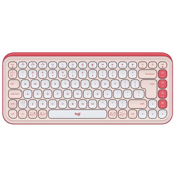 Klávesnica Logitech POP ICON, US layout ružová


