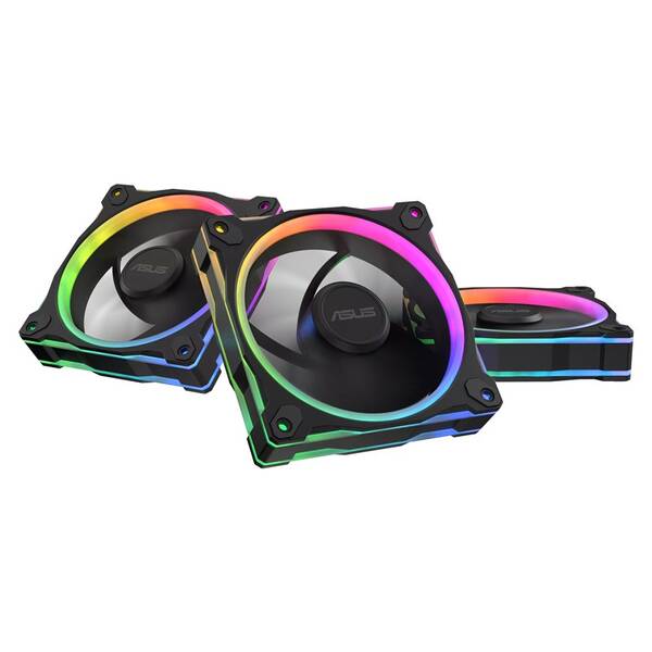 Ventilátor Asus PRIME MR120 ARGB Reverse, 3 ks čierny

