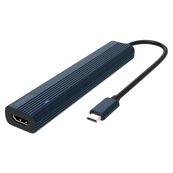 USB Hub Spello by Epico 7in1 USB-C Slim čierny

