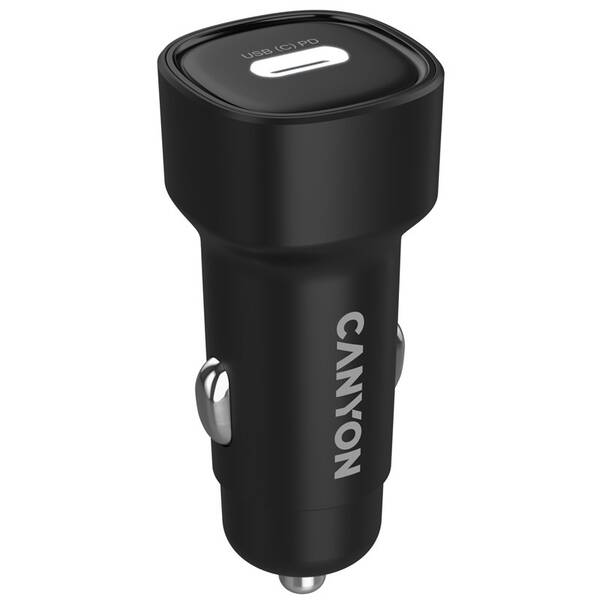 Adaptér do auta Canyon OnDrive 30 PD 30W USB-C čierny

