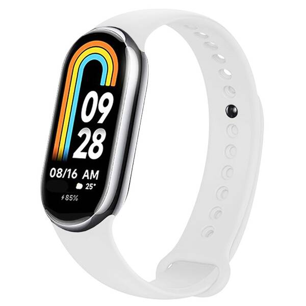 Remienok FIXED Silicone Strap na Xiaomi Smart Band 10/9/8 biely

