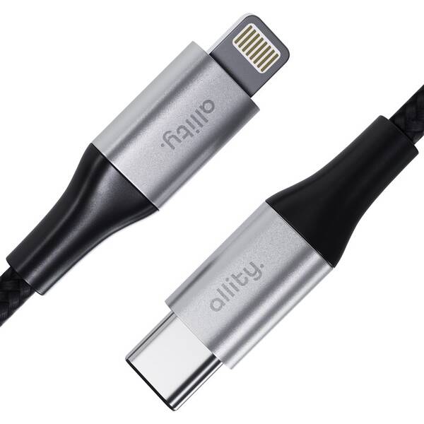 Kábel Allity AUC-01, 27W, USB-C/Lightning, 1m čierny

