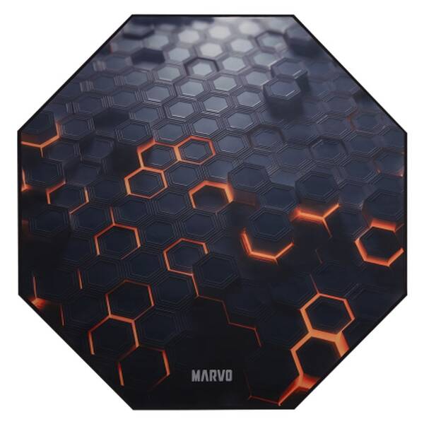 Podložka pod stoličku Marvo GM03, 1100 × 1100 × 2 mm čierna

