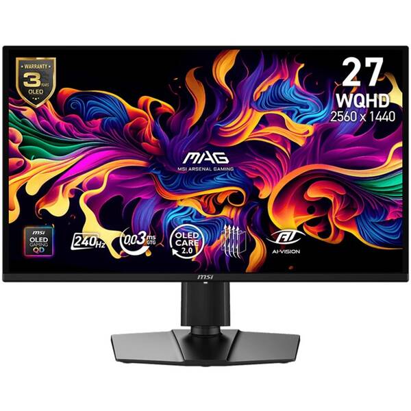 Herný monitor MSI MAG 274QP QD-OLED X24 čierny

