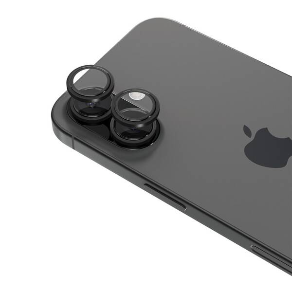 Ochranné sklo šošovky fotoaparátu Epico Aluminium Lens Protectors na Apple iPhone 17 čierne

