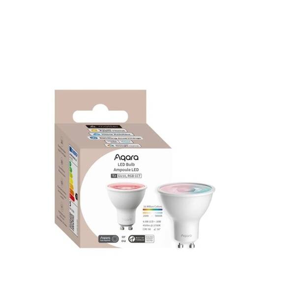 LED žiarovka Aqara Bulb T2 LB-L03D, GU10, RGB, CCT biela

