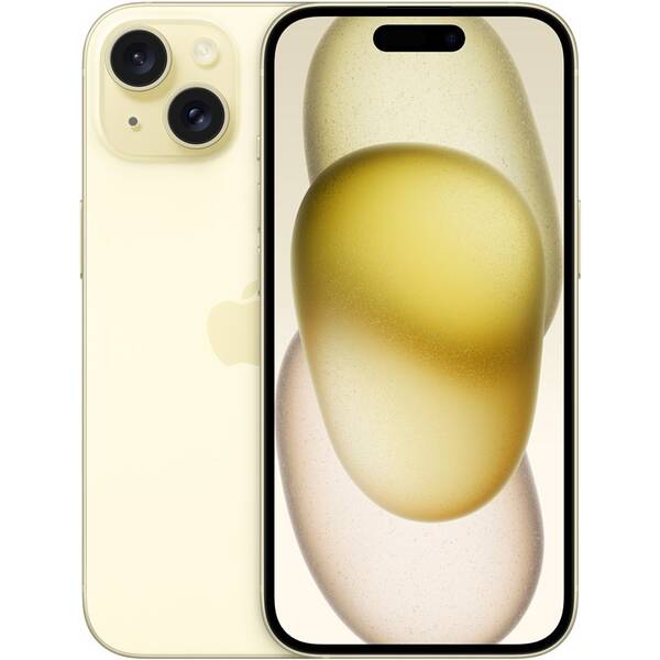 Mobilný telefón Apple iPhone 15 128GB žltý 

