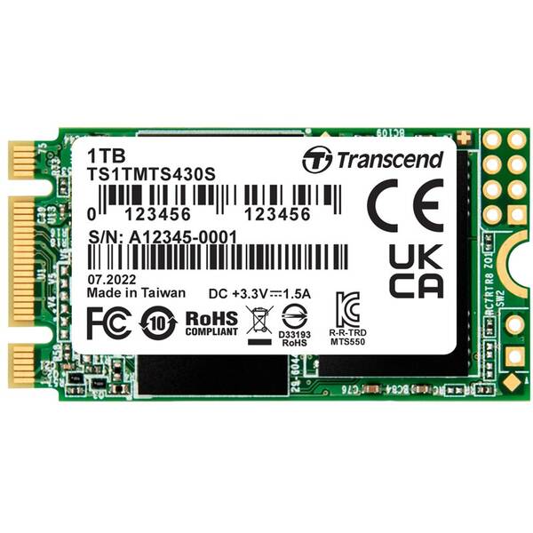 SSD Transcend MTS430S 1TB M.2 2242 

