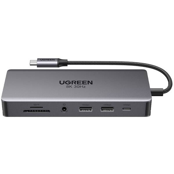 Dokovacia stanica UGREEN Revodok Pro 11-in-1 USB-C sivá

