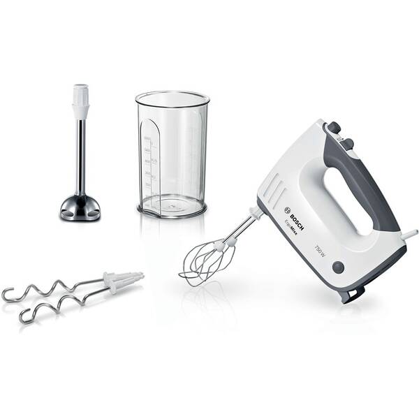Ručný šľahač Bosch MFQ37470 sivý/biely

