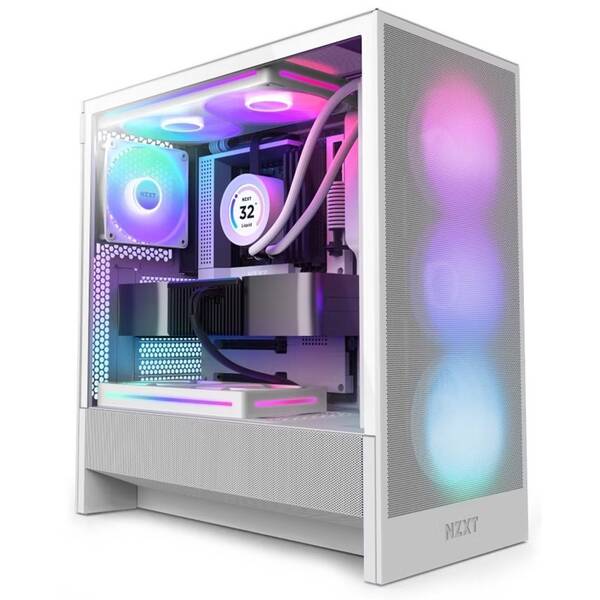 Case NZXT H5 Flow RGB biela

