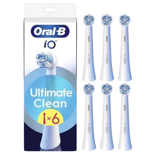 Náhradné hlavice Oral-B iO Ultimate Clean White XL Pack (6 ks) biela

