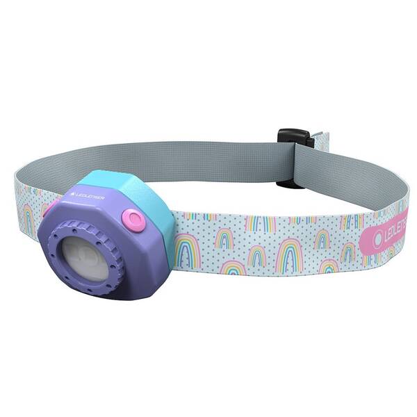 Čelovka LEDLENSER KIDLED 4R RAINBOW biela/fialová


