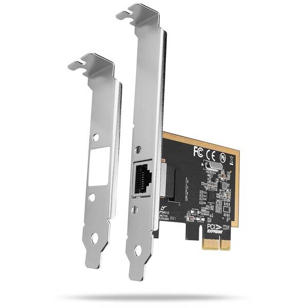Sieťová karta Axagon PCEE-GRF, PCIe sieťová karta - 1x Gigabit Ethernet port strieborná

